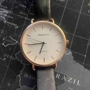 Rebirth Women's leather band watch